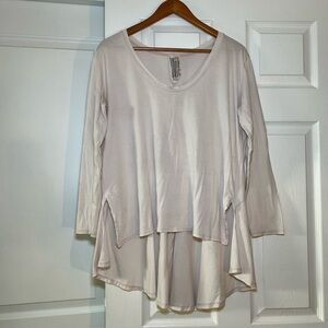 Free People Oversized Hi Low Long Sleeve T Shirt